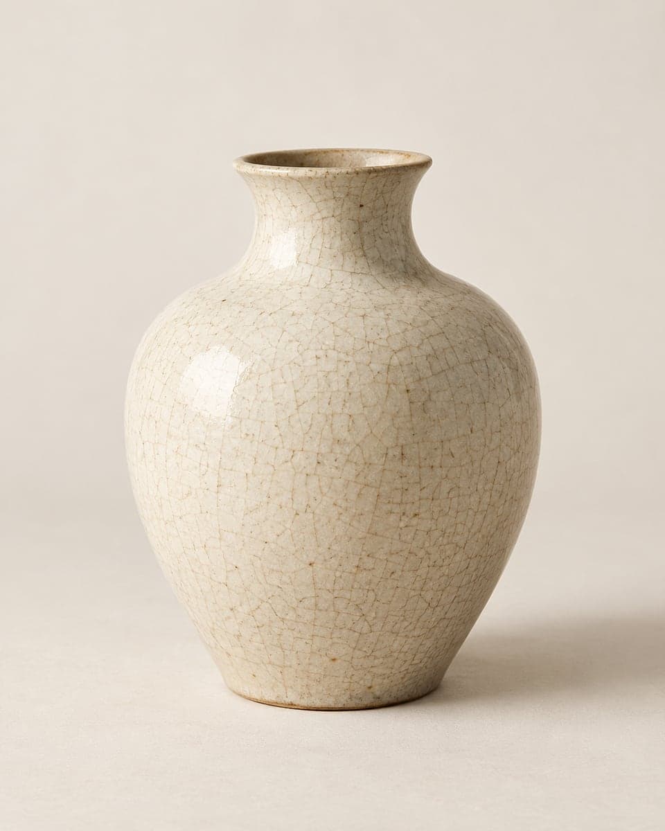Bình gốm men rạn